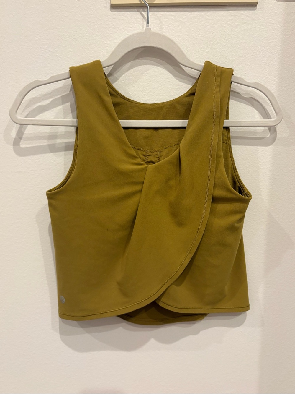 Lululemon Olive yellowish/Green Women’s Sleeveless Wrap-Front Tank Top